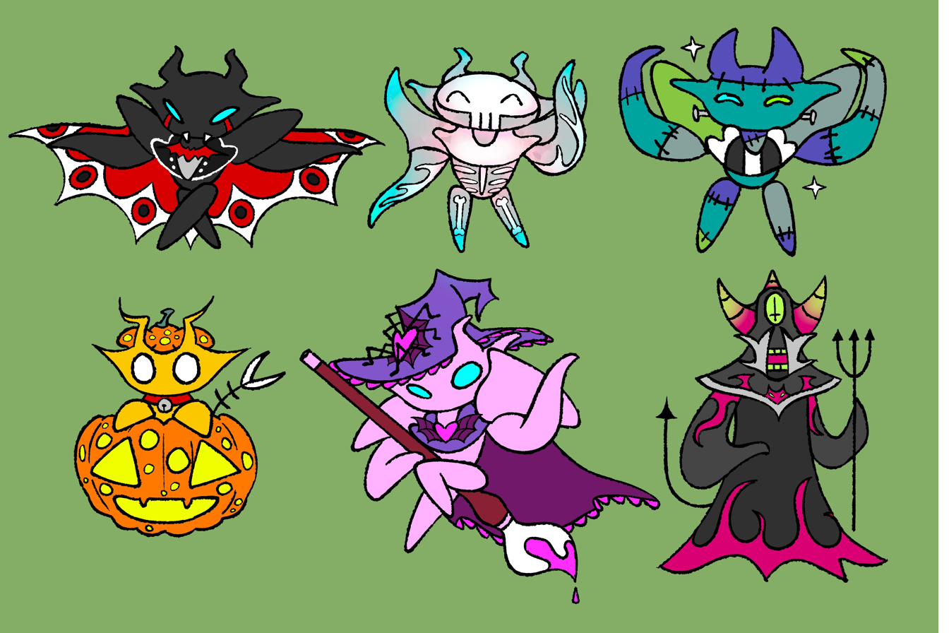 Halloween sticker artwork