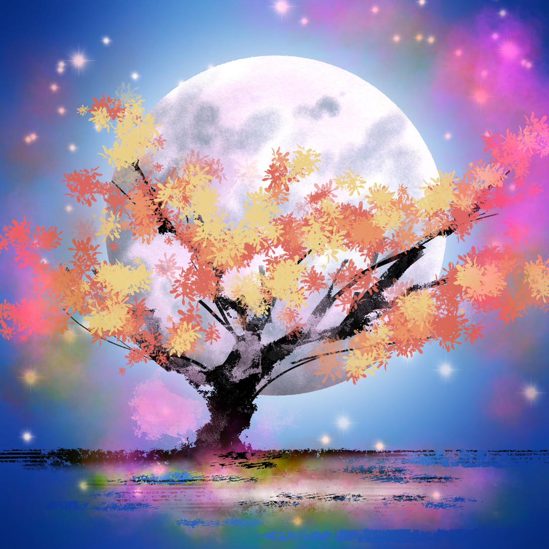 Moonlight — digital painting by Margaret Wong