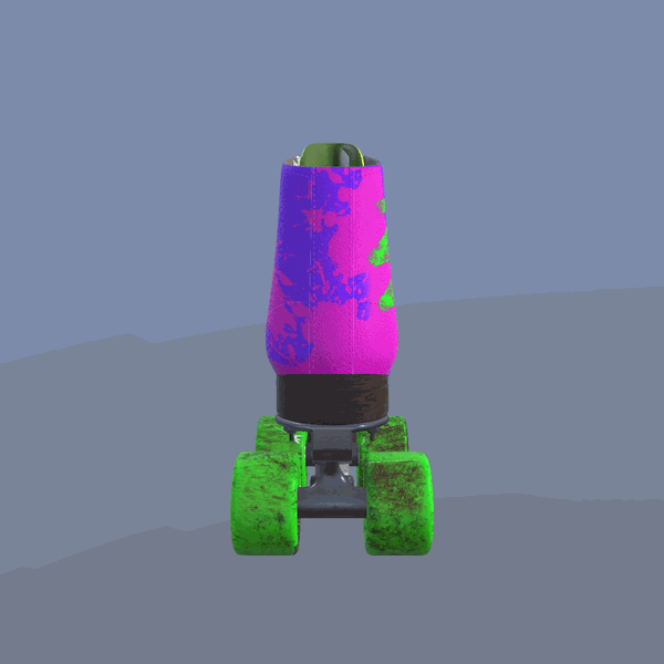 Animated roller skate design