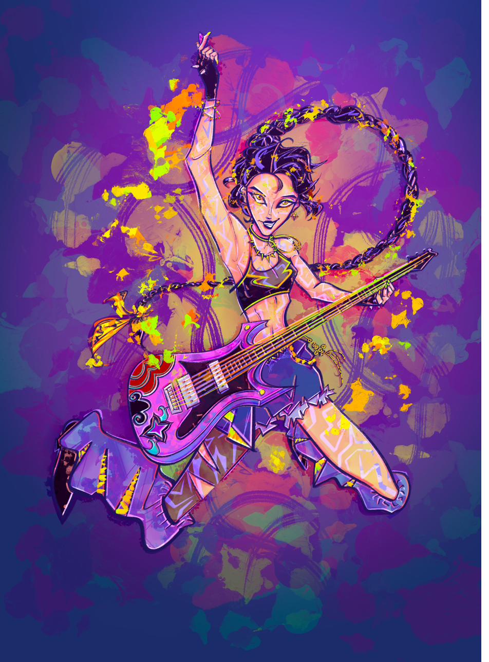 Procreate character art by Margaret Wong